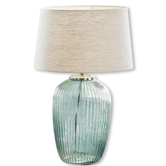 kek uveg asztali lampa klasszikus tengerparti szines mediterran hampton bohem fiatalos boho style vilagitas haloszoba nappali ernyovel country balaton nyaralo felujitas lameridiana.jpg